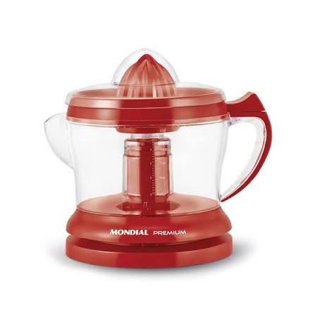 Espremedor de frutas 1,25 L vermelho