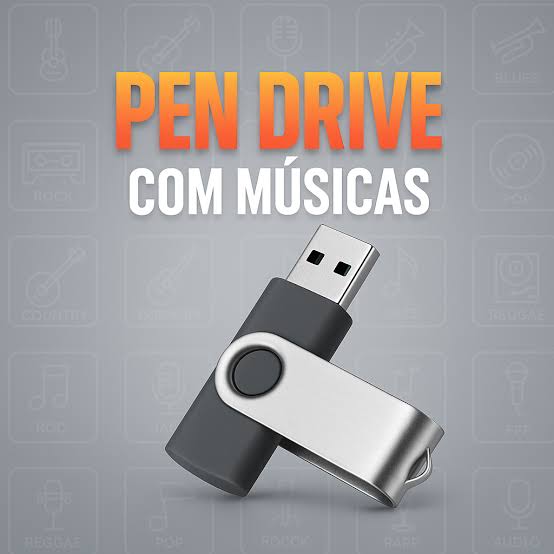 Pen drive com músicas variadas